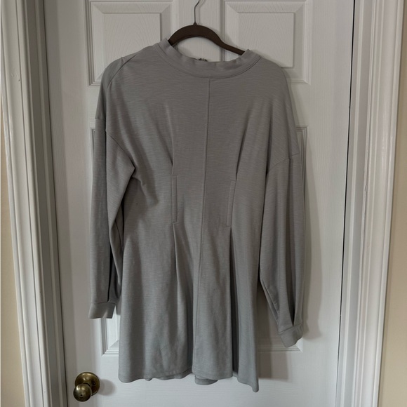 Free People Gray Long Sleeve Dress - Picture 2 of 4